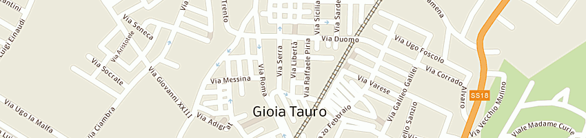 Mappa della impresa estro di calarco rocco e c sas  a REGGIO CALABRIA