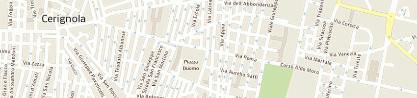 Mappa della impresa ristorante pizzeria il duomo a CERIGNOLA