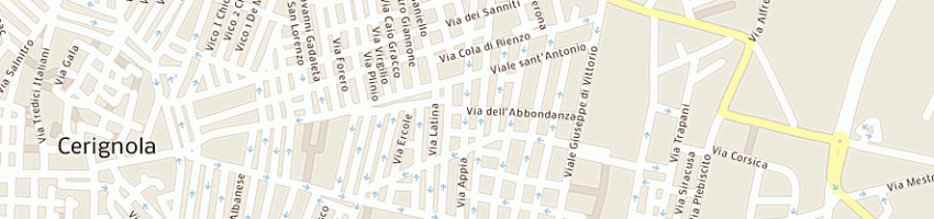 Mappa della impresa computer planet a CERIGNOLA