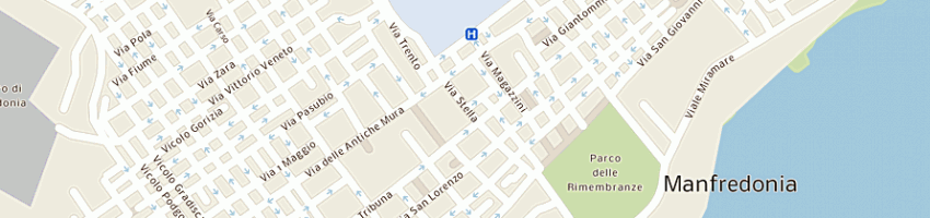 Mappa della impresa studio tecnico associato archpiccoli francesco e ingcoccia francesco a MANFREDONIA
