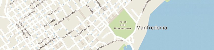 Mappa della impresa nuvola rossa (snc) a MANFREDONIA