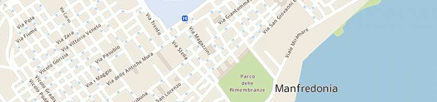 Mappa della impresa bar frullati di frutta di colletta sandro e c sandro luciano a MANFREDONIA