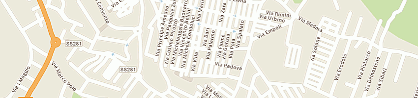 Mappa della impresa municipio  a REGGIO CALABRIA