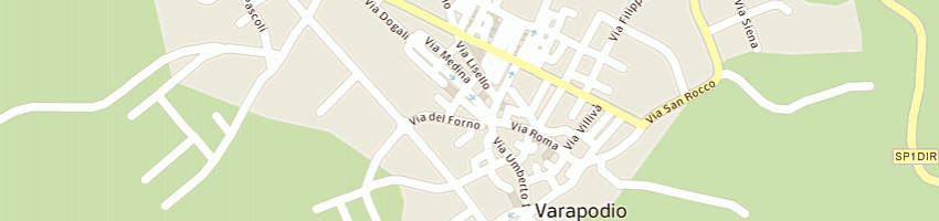 Mappa della impresa condello filomena a VARAPODIO