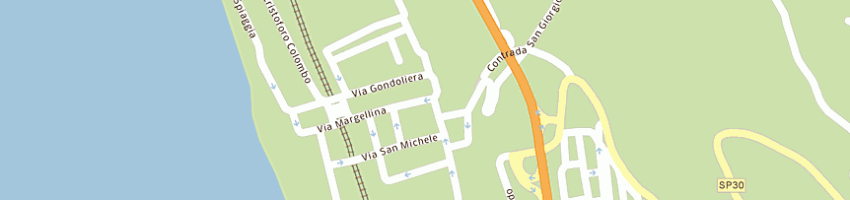 Mappa della impresa albergo hotel total snc a FUSCALDO