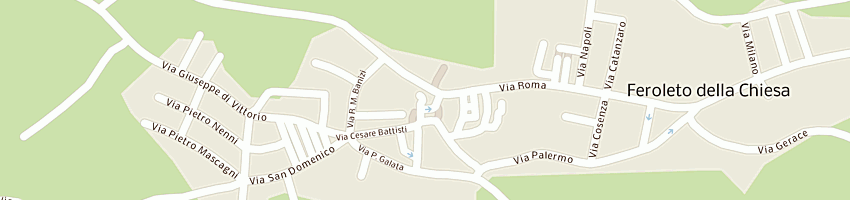 Mappa della impresa pizzeria bar laina'  a FEROLETO DELLA CHIESA