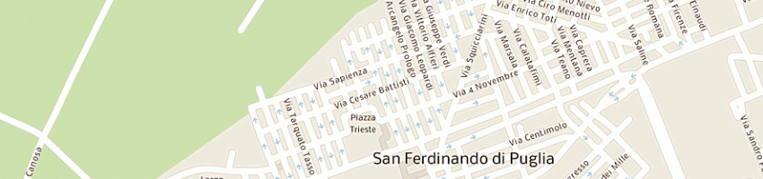 Mappa della impresa mobili e arredi di forte salvatore e c snc a SAN FERDINANDO DI PUGLIA