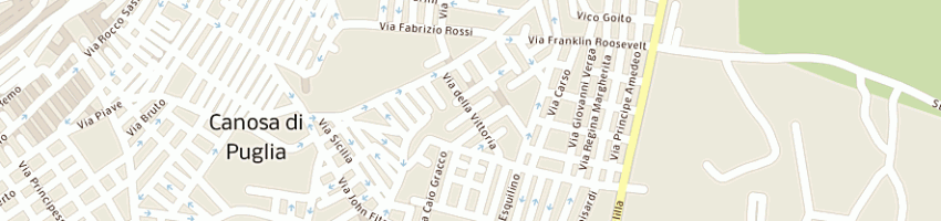 Mappa della impresa del rosso giuseppe a CANOSA DI PUGLIA