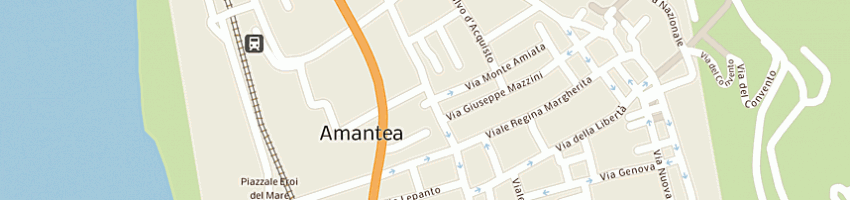 Mappa della impresa enoteca due bicchieri di ganci gianluca a AMANTEA
