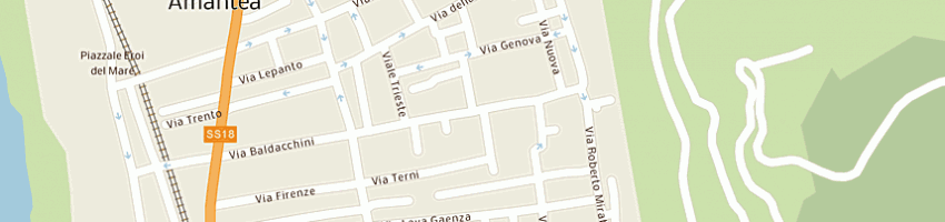 Mappa della impresa agriverde piccola societa' cooperativa a responsab  a AMANTEA