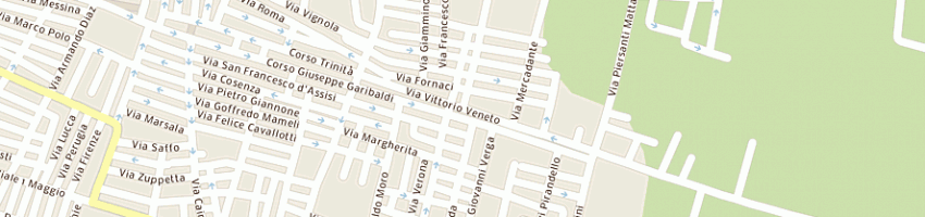 Mappa della impresa bar sport tabacchi di landi giuseppe a TRINITAPOLI