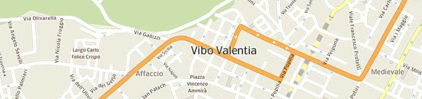 Mappa della impresa costruzioni generali macri' srl a VIBO VALENTIA