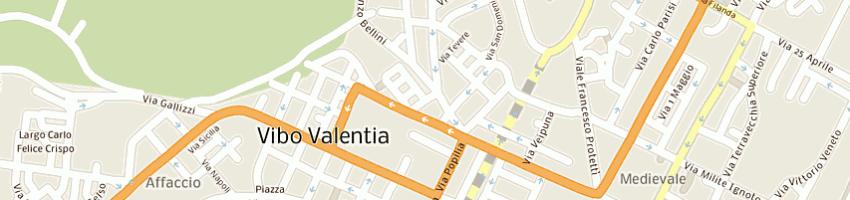 Mappa della impresa birreria charlie chaplin - dei fratelli ferrante bruno e gianfranco - snc a VIBO VALENTIA