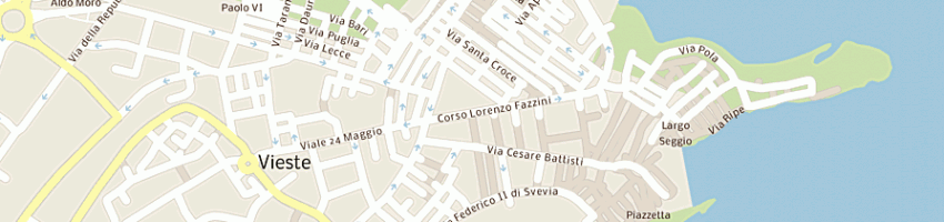 Mappa della impresa farma vieste snc dei dottori maria elena di lauro, patrizia di lauro, a VIESTE