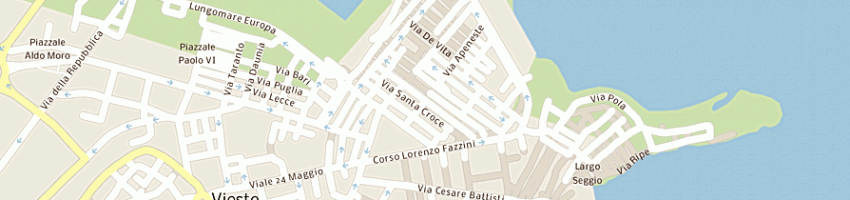 Mappa della impresa della torre elena a VIESTE