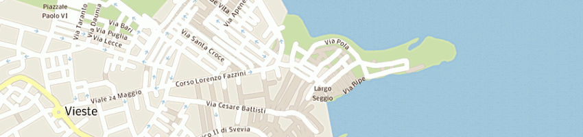 Mappa della impresa innangi giovanni a VIESTE