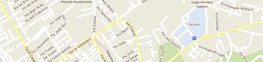 Mappa della impresa l'idraulica sud dei flli vigna snc a CASTROVILLARI