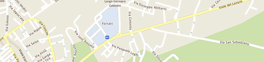 Mappa della impresa centro ricambi auto snc  a CASTROVILLARI