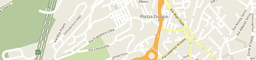 Mappa della impresa media telecomunicazioni a COSENZA