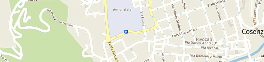 Mappa della impresa import export sud di aiello antonella a COSENZA