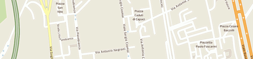 Mappa della impresa municipio  a COSENZA