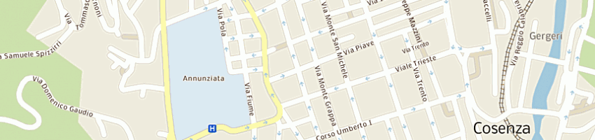 Mappa della impresa tecnomediterranea srl a COSENZA