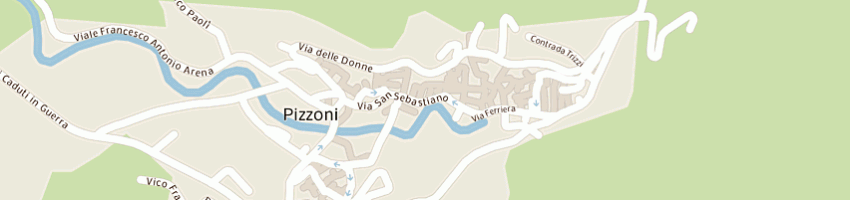 Mappa della impresa comune di pizzoni  a PIZZONI