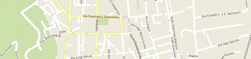 Mappa della impresa bar disco verde di ghionna attilio e c snc a COSENZA