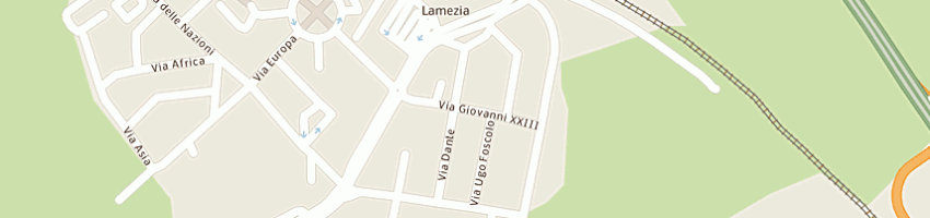 Mappa della impresa montesanti elena rosa maria a LAMEZIA TERME