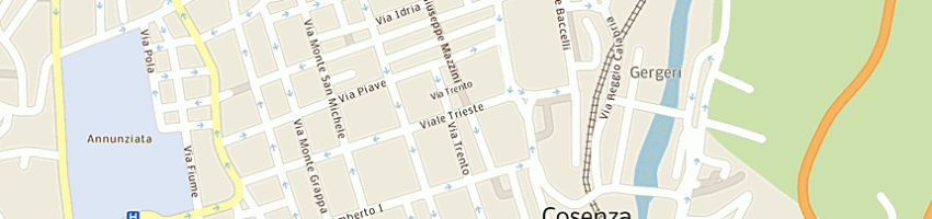Mappa della impresa data service sas di alberto marino e c a COSENZA