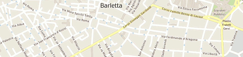 Mappa della impresa dicorato giuseppe a BARLETTA