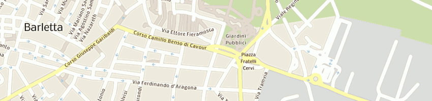 Mappa della impresa di natale rosa a TRANI