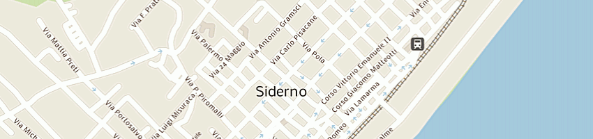 Mappa della impresa studio commerciale tributario dr giuseppe belcastro a SIDERNO