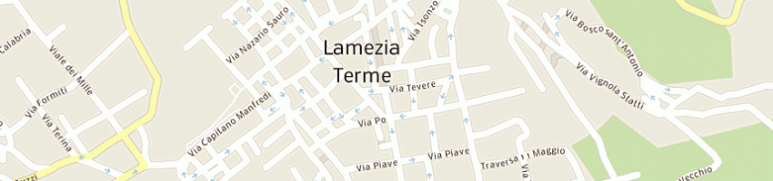 Mappa della impresa carpanzano assicurazioni di carpanzano c e c snc  a LAMEZIA TERME
