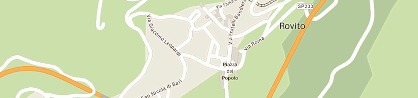 Mappa della impresa linea gronda snc dei fratelli guerra  a ROVITO