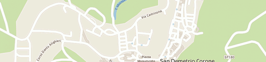 Mappa della impresa hotel pettirosso  a SAN DEMETRIO CORONE