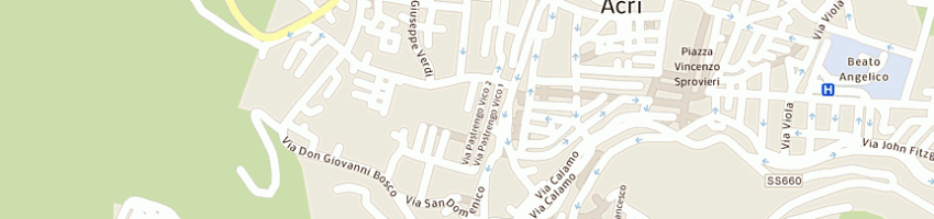 Mappa della impresa fabbricatore angelo gino  a ACRI