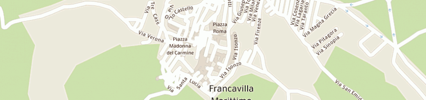 Mappa della impresa casa provvidenza rovitti  a FRANCAVILLA MARITTIMA