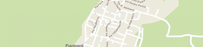 Mappa della impresa bar del corso di d'elia mario e c sas a PIANOPOLI