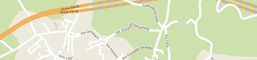 Mappa della impresa serafino lido a ROCCELLA IONICA