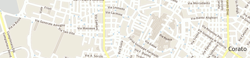 Mappa della impresa semolifici andriesi srl a CORATO