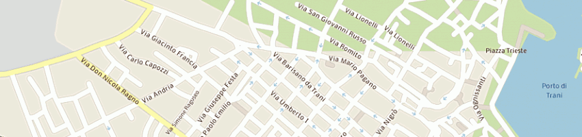Mappa della impresa enoteca la disseta a TRANI