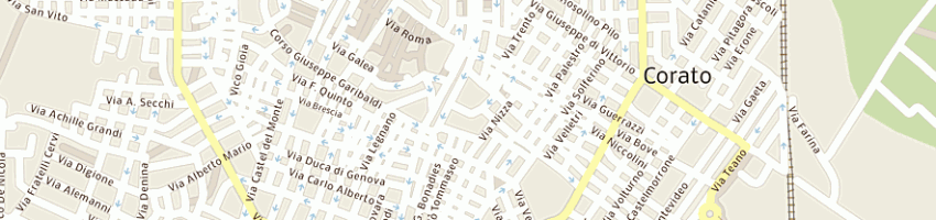 Mappa della impresa thuya srl a CORATO