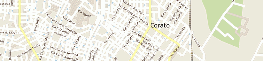 Mappa della impresa tomasicchio vito antonio a CORATO
