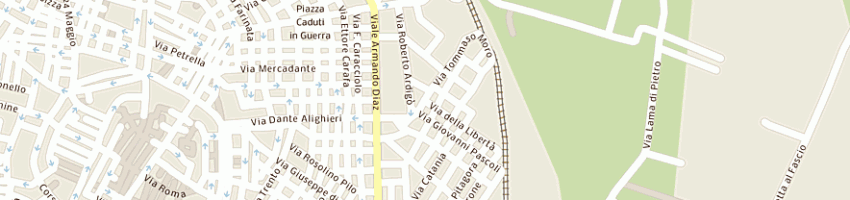 Mappa della impresa vetreria ricco a CORATO