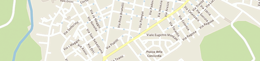 Mappa della impresa diffusioni srl a GRAVINA IN PUGLIA