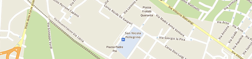 Mappa della impresa la cascina - soc coop rl a TRANI