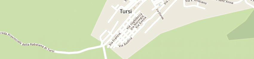 Mappa della impresa romano dino a TURSI