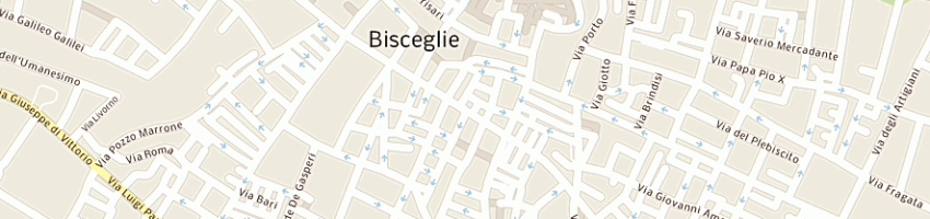 Mappa della impresa macelleria napolitano di dell'olio giuseppe e c sas a BISCEGLIE
