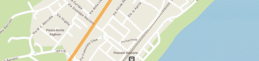 Mappa della impresa global service srl a MONTEPAONE